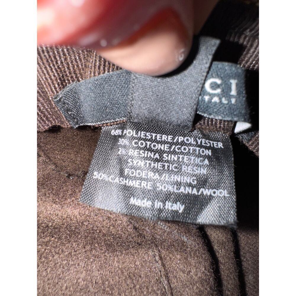 Gucci Monogram Bucket hat with‎ Green White Trim Large Authentic CoA - Picture 8 of 10